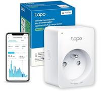 Tapo Matter - Presa WiFi collegata, monitoraggio dei consumi, 16A tipo E, funziona con Alexa, controllo radiatore, riscaldamento, risparmio energetico, Tapo P110MA(FR)