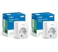 Tapo P100M Matter Presa Smart Plug, Intelligente, WiFi, Compatibile con Alexa e Google Home, Spegnimento Automatico, Controllo Remoto Tramite APP Tapo, 10A, 2300W (Confezione da 2)