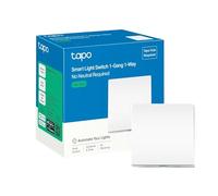 Tapo S210 Interruttore Luce Smart 1-Gang 1-Way Alexa Google Hub Richiesto | Per Camera e Corridoio, Controllo Remoto delle Luci, Cablaggio Semplificato, Automazioni Tapo, Comando Vocale