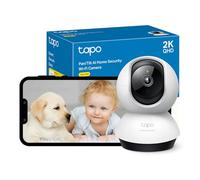 Tapo Telecamera per interni QHD 2K, telecamera di sicurezza WiFi Pan/Tilt, telecamera CCTV con rilevamento AI, copertura visiva a 360°, visione notturna, modalità privacy personalizzabile,