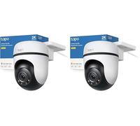 Tapo Telecamera Wi-Fi Esterno Visione Notturna a Colori, 2K 3MP Telecamera WiFi 360° IP65, Videocamera Sorveglianza Esterno, Rilevamenti Smart AI, Tracciamento Intelligente, Alexa, 2.4GHz, C51A