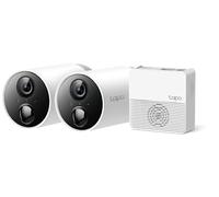 Tapo TP-Link C400S2 Batteria Telecamera Wi-Fi Esterno, 1080p Ad Alta Definizione Completa, Sistema Di Sicurezza Senza Fili A 2 Telecamere, Impermeabile IP65, 2 Vie Audio, Contiene Hub H200