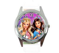 Taport®, orologio al quarzo per bambole con cinturino in pelle bianca