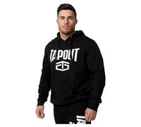 Tapout Active Basic Hoodie Felpa con Cappuccio, Bianco/Nero, L Uomo