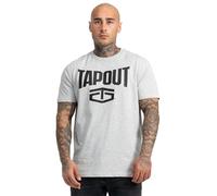 Tapout Active Basic Tee T-Shirt, Marl Grigio/Nero, L Uomo, 940001