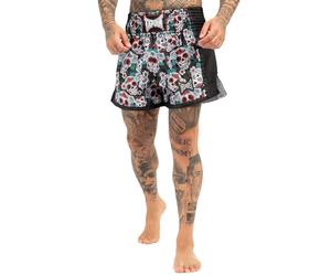 Tapout Bollan Pantaloni da Boxe, Nero/Multicolore, S Uomo
