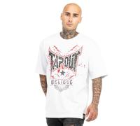 Tapout Doylen T-Shirt, Bianco/Rosso/Nero, S Uomo