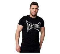 Tapout Lifestyle Basic Tee T-Shirt, Nero/Bianco, XL Uomo