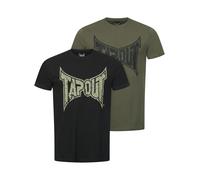 Tapout Maglietta 'Amboyn' cachi / nero Uomo Tapout S