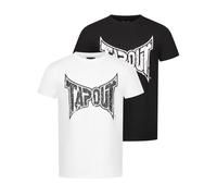 Tapout Maglietta 'Amboyn' nero / bianco Uomo Tapout XXL