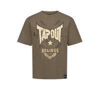 Tapout Maglietta 'Doylen' sabbia / terra d'ombra / nero Donna Tapout M