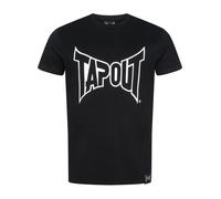 Tapout Lifestyle Basic Tee T-Shirt, Nero/Bianco, XL Uomo