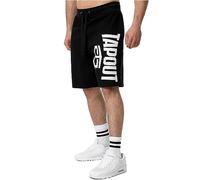 Tapout Pantaloncini Active Basic, Nero/Bianco, M Uomo