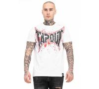 TAPOUT Splashing T-Shirt, Bianco/Rosso/Nero, S Uomo