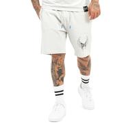 Tapout Tillusion Shorts Pantaloncini, Grigio Chiaro/Nero/Blu, L Uomo