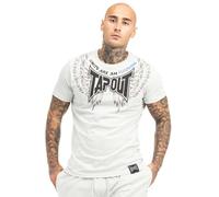 Tapout Tillusion Tee T-Shirt, Grigio Chiaro/Nero/Blu, XXXL Uomo