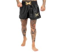Tapout Zorrey Pantaloni da Boxe, Nero/Oro, 3XL Uomo