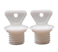 Tappa per bottiglia d'acqua calda 2 pezzi da 21 mm Ter tappo per sacchetto per acqua calda con perdite con manico Sostituzione Tappo di bottiglia di plastica bianca