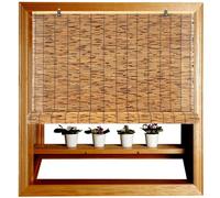 Tapparella a Rullo Bamboo da Esterno Cortina di bambù Tende da Sole Privacy for Interno Avvolgibile Bamboo Naturale 40x40 90x90 100x160 140x270 150x160 150x200 150x300cm(70x220cm/28x87in(WxH))