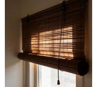 Tapparella a Rullo in Listelli di Bambù Midollino 45 x 220 cm Traspirante Privacy Impermeabile Arella in Canna di Bambù per Interni Esterni Personalizzate, B