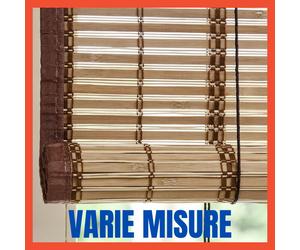 Tapparella a Rullo in Midollino Arella Bamboo Listelli da Esterno per Finestra