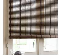 VERDELOOK | Africa, Tapparella in Listelli di Bamboo, 150x300 cm, Marrone Scuro, Tapparella per Porte e Finestre Arrotolamento a Carrucola