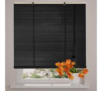 Tapparella avvolgibile bambù Nero Tende a Rullo da Esterno Oscurante,Tende a Pacchetto per Finestre,Personalizza Anti-UV Home Balcone Privacy Protezione Parasole