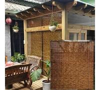Tapparella Bamboo,Veneziane da Esterno,Tende a Rullo,Tenda da Sole per Porta Esterna,Tenda Avvolgibile in bambù,Naturale Ance Romane Reeds,Filtrante La Luce Ventilazione,per Ingresso Patio