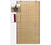 Tapparella con carrucola bamboo canniccio ombra bordo cotone VARI MISURE/MODELLI