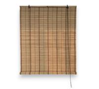 Tapparella da interno per finestre con listelli in bamboo midollino con filo di cotone