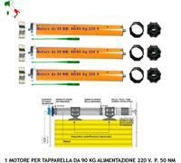 TAPPARELLE AUTOMATICHE TRE SERRANDE ELETTRICHE 90 KG MOTORE 220 V. 50 Hz. 50 Nm.