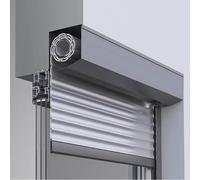 Tapparelle solari, tapparelle esterne rettangolari, bianco traffico RAL 9016, 800 x 800 mm o su misura