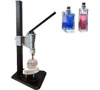 Tappatore Manuale per Profumi, Sigillante per Fiale con Piegatrice Manuale da 13-15 Mm, Tappatrice A Pressa in Acciaio Inossidabile, Piegatrice per Bottiglie Regolabile in Altezza, Strument