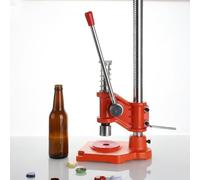 Tappatrice manuale per bottiglie di birra, strumento in metallo resistente con base e manico regolabile per birra fatta in casa e bevande analcoliche