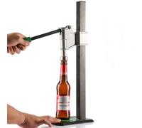 Tappatrice manuale per bottiglie, tappatrice per bottiglie in metallo resistente, altezza regolabile per una facile pressatura, perfetta per birra domestica e bottiglie di profumo