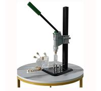 Tappatrice manuale per profumo, sigillatrice manuale per fiale, regolabile in altezza e rimovibile per bottiglie di profumo di varie dimensioni, tappi di plastica