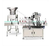 Tappatrice per limatura di barattoli di bottiglia di riempimento di caramelle gommose completamente automatica delle vitamine