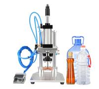 Tappatrice pneumatica automatica per bottiglie, tappatrice da banco da 20-70 mm per tappi in plastica e metallo, strumento di sigillatura da 20-40 pezzi/min per bottiglie rotonde Altezza della