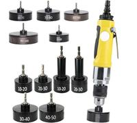 Tappatrice pneumatica - Dispositivo di sigillatura portatile per bottiglie con 11 teste di tappatura, velocità massima 2500 giri/min per bottiglie di plastica (Φ10-100 mm)