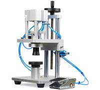 Tappatrice pneumatica per bottiglie di profumo, strumento regolabile in altezza per tappi in plastica, vetro e metallo da 13-20 mm