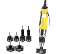 Tappatrice pneumatica, sigillatrice a vite da 2500 giri/min per bottiglie di plastica, coppia regolabile, 6 teste, stringi bottiglie efficiente con impugnatura mandrino