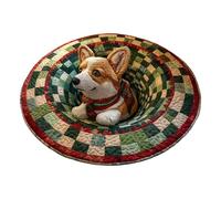 Tappeti 3D Babbo Natale | Zerbino Natalizio Con Illusioni Ottiche Nane 3D | Tappeto Fresco Rotondo Antiscivolo | Tappeto Lavabile Per Camera Letto | Tappeti Per Cani In Tessuto Morbido E Resistente