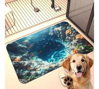 Tappeti 3D con illusione ottica, ideali per giocare con il tuo gatto o cane, tappetini a forma di pesce, antiscivolo, altamente assorbenti, per bagni camere da letto e ingre B 80x120cm/31.50*47.24 in