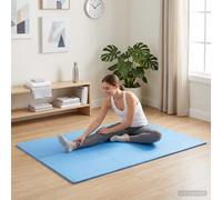 vidaXL Tappeti 40 pcs Blu 14,4 m² Schiuma EVA, Tappetini a puzzle interconnessi, proteggono il pavimento, perfetti per la palestra e il fitness