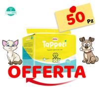 100 Tappetini Igienici 60X60 Traverse Assorbenti per CANI GATTI tapiss TAPPETI'