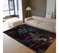Tappeti a tema fantascientifico Tappeto misterioso con motivo a scimmia Soffice tappeto pieghevole ultra morbido non spargimento per camera da letto Dormitorio Appartamento 90x120cm