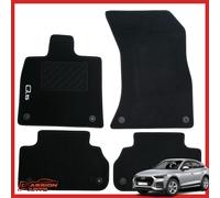TAPPETI AUDI Q5 DAL 2018 TAPPETINI IN MOQUETTE SAGOMATI KIT 4 PEZZI CON RICAMO