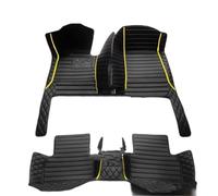 Tappeti auto Per Talisman 2012 2013 2014 5 Posti Tappetini Tutte Le Stagioni Tappetino Bagagliaio Anteriore E Posteriore Tappetini Gomma(Black yellow)
