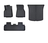 Tappeti Auto Per Tesla Per Modello Y 2021-2024 Tappetini Bagagliaio Tutte Stagioni Tappetino Set Completo Fodere Carico Antiscivolo Impermeabili Sinistra In Gomma(4pcs Y RHD)