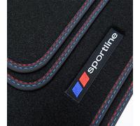 Tappeti Auto Sportline In Velluto Nero Per BMW X1 E84 2009-2015 4 Pezzi